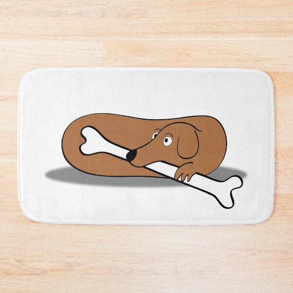 Item preview, Lying dog with bone designed and sold by siloto.