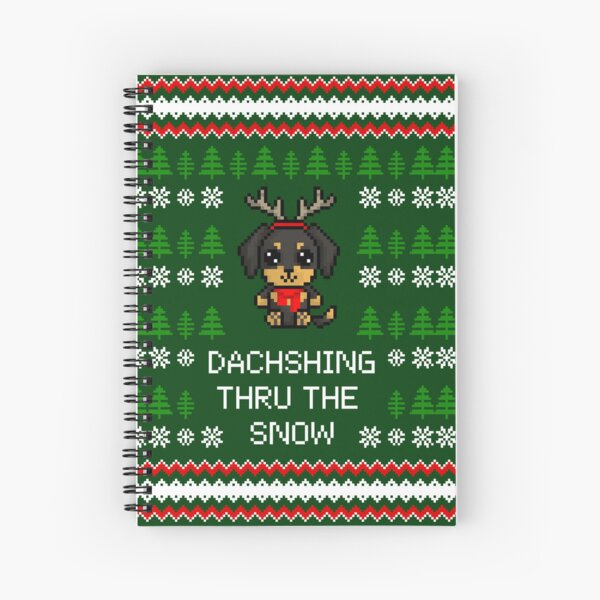 Artikel-Vorschau von Dachshing durch den Weihnachtsschnee Weihnachtsdachshund Wortspiel, designt und verkauft von Pixe11y.