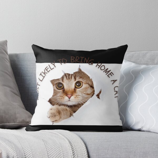 Item preview, most likely to bring home a cat lovely cat lovers cute designed and sold by FLOWER--ART.
