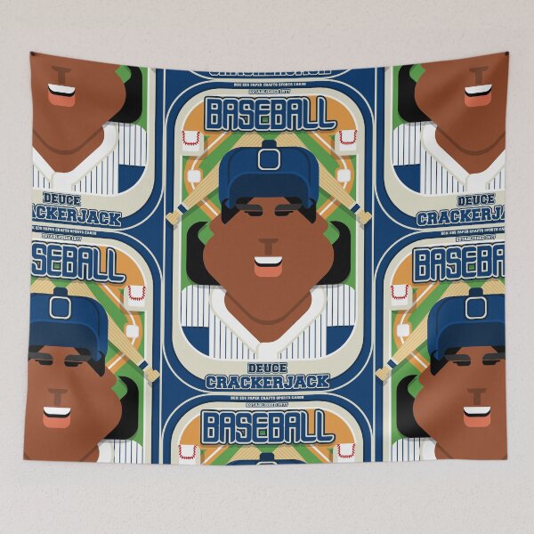 Item preview, Baseball Blue Pinstripes - Deuce Crackerjack - Aretha version designed and sold by boxedspaper.