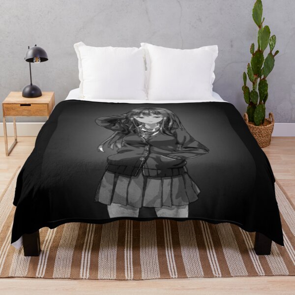 Item preview, Anime Girl In School Uniform Anime and Manga Fan Art Black & White designed and sold by TajfunX.