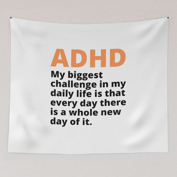 Item preview, ADHD Joke designed and sold by BuraxisQuotes.