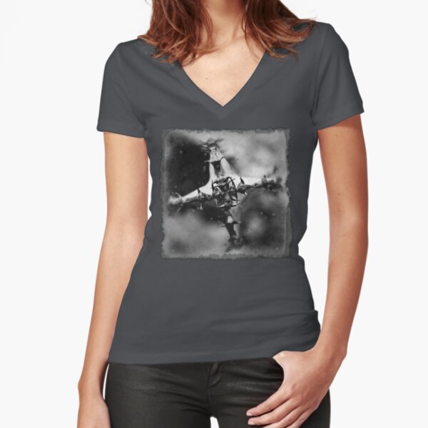 Gallery Of The Lost 1 Fitted V-Neck T-Shirt