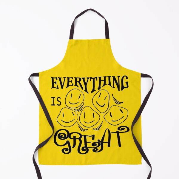 Item preview, Distorted emoji and the slogan "everything is great" designed and sold by ReflectedCrafts.