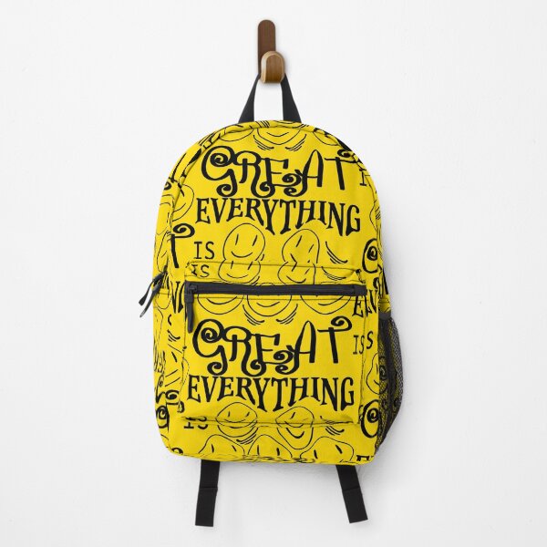 Item preview, Distorted emoji and the slogan "everything is great" designed and sold by ReflectedCrafts.