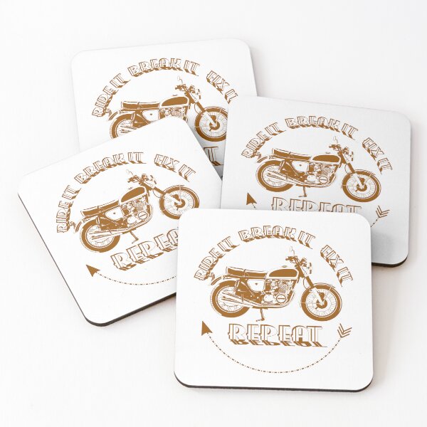 Item preview, Vintage motorcycle - ride it, break it, fix it designed and sold by retroDraw.