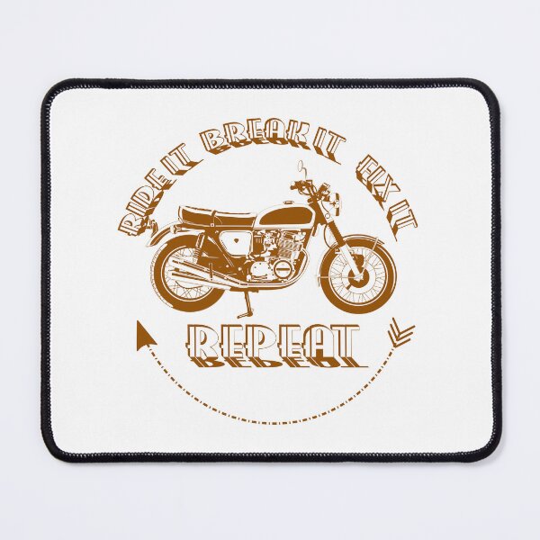 Item preview, Vintage motorcycle - ride it, break it, fix it designed and sold by retroDraw.