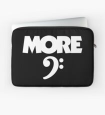 More Bass (Clef) White Laptop Sleeve