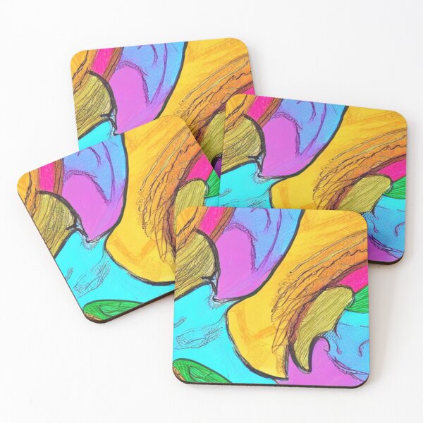 Item preview, Modern abstract vibrant bright colors designed and sold by Merigold.