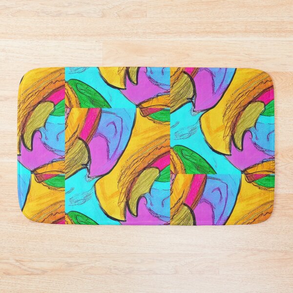 Item preview, Modern abstract vibrant bright colors designed and sold by Merigold.