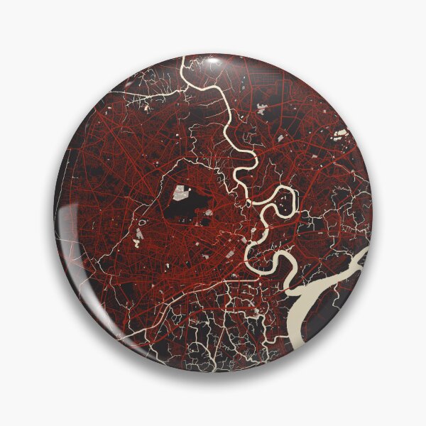 Item preview, Mapa de la ciudad de Ho Chi Minh de Vietnam - Vector designed and sold by deMAP.