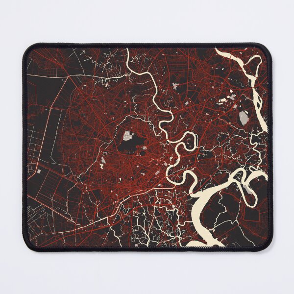 Item preview, Mapa de la ciudad de Ho Chi Minh de Vietnam - Vector designed and sold by deMAP.