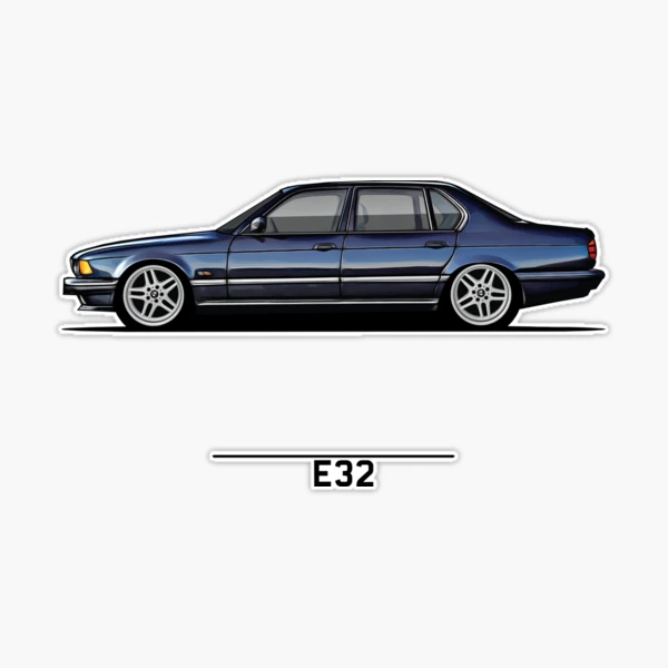 German Car E32 750 v12 7 series | Sticker