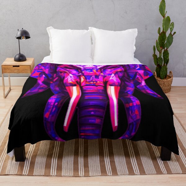 Item preview, Psychedelic Elephant Purple designed and sold by PopOptikal.