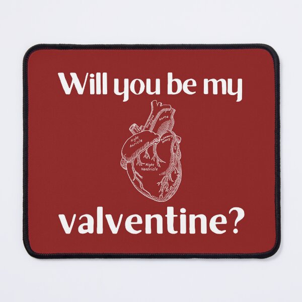 Item preview, Will you be my VALVEntine? Funny medical Valentine's Day designed and sold by Cardinal Designs.