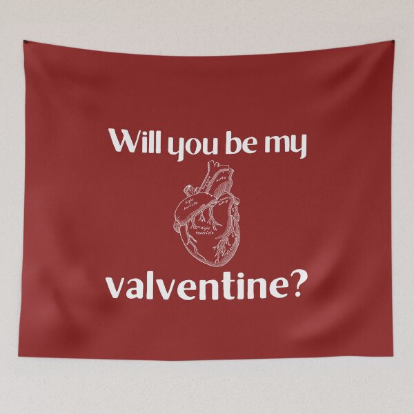 Item preview, Will you be my VALVEntine? Funny medical Valentine's Day designed and sold by Cardinal Designs.