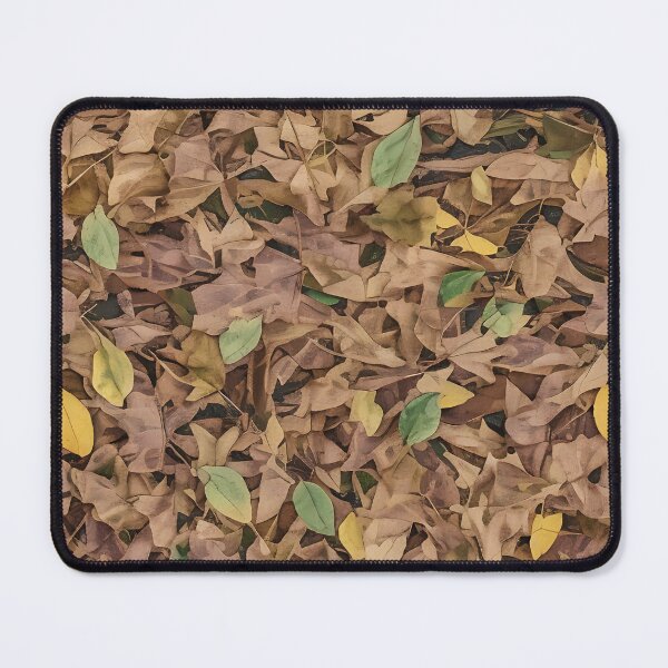 Item preview, Dry woodland undergrowth in autumn or winter camouflage with brown dead leaves designed and sold by hendrikspix.