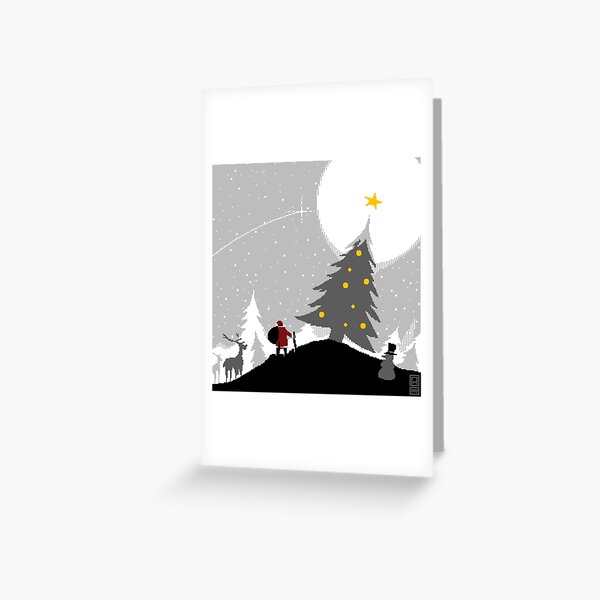 Christmas Wood Greeting Card