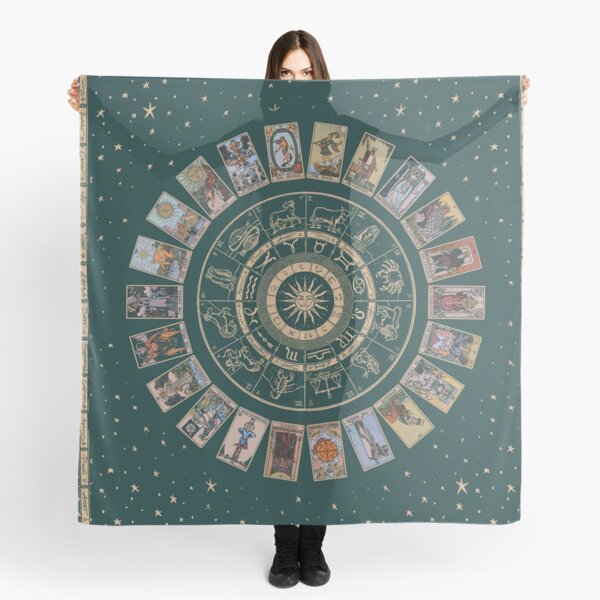 Item preview, Emerald Wheel of the Zodiac, Astrology Chart & the Major Arcana Tarot designed and sold by wildtribe.