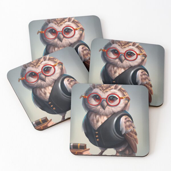 Item preview, An owl librarian designed and sold by AiArtist01.