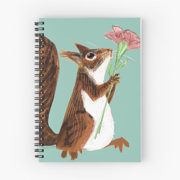 Item preview, Squirrel with a flower only for you designed and sold by belettelepink.