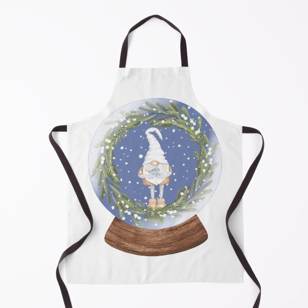 Item preview, Snow Globe Winter Wonderland Gnome 10 designed and sold by TasimaDesign.