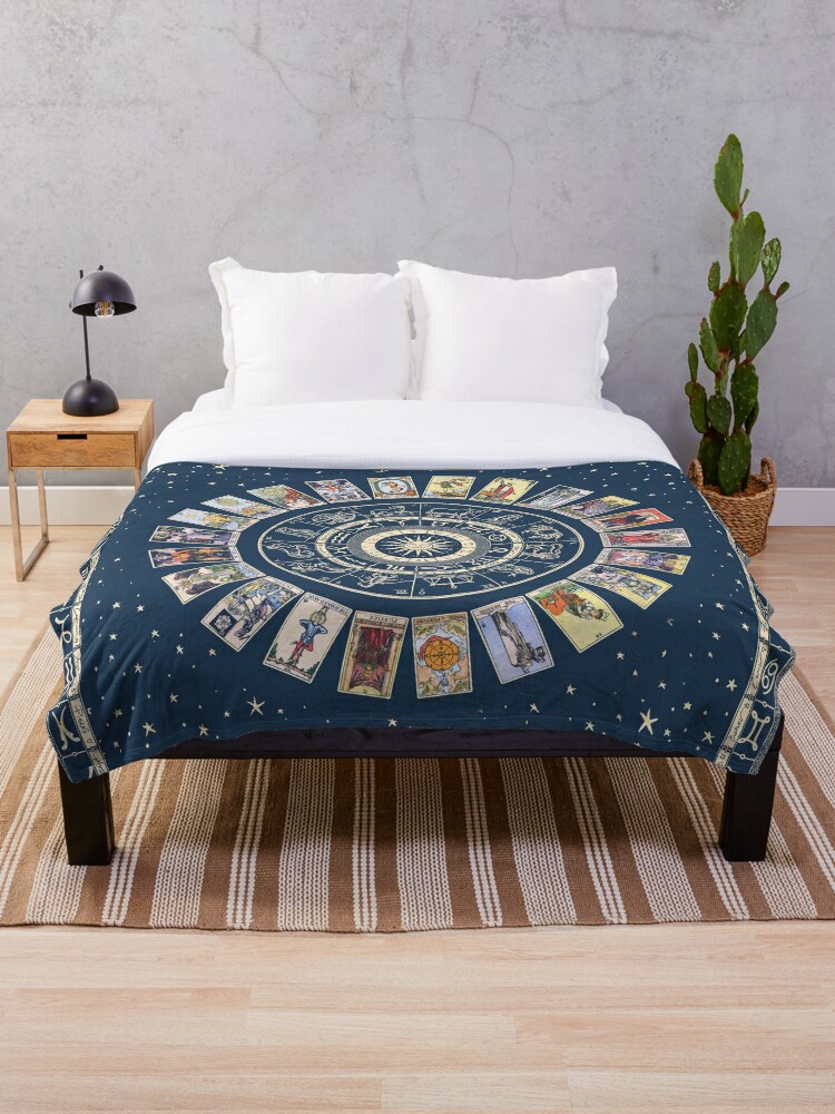 Royal Blue Wheel of the Zodiac, Astrology Chart & the Major Arcana