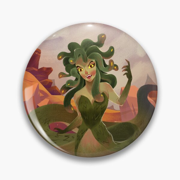 Item preview, Medusa Cartoon, Greek Mythology Character designed and sold by JWDesignInk.