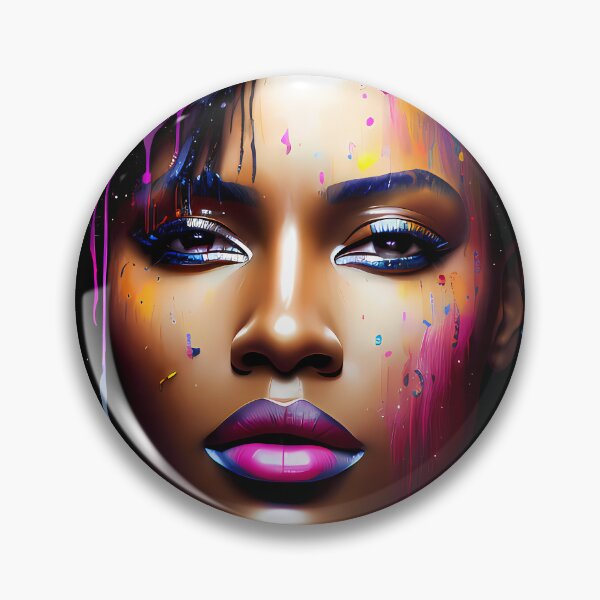 Item preview, Urban Woman Graffiti Oil Painting Splattered designed and sold by SableSyndciate.