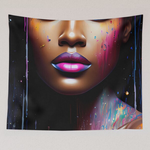 Item preview, Urban Woman Graffiti Oil Painting Splattered designed and sold by SableSyndciate.