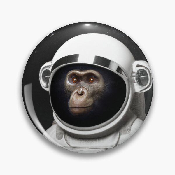 Item preview, A monkey astronaut designed and sold by AiArtist01.