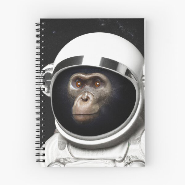 Item preview, A monkey astronaut designed and sold by AiArtist01.
