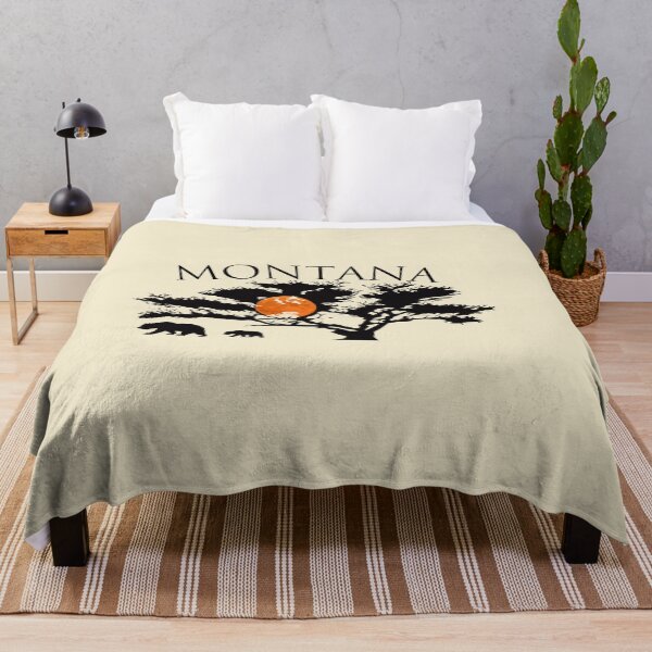 Aperçu de l'œuvre Arbre du Montana et grizzlis créée et vendue par Whisperingpeaks.