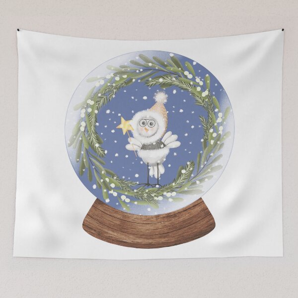 Item preview, Snow Globe Winter Wonderland Birds 1 designed and sold by TasimaDesign.