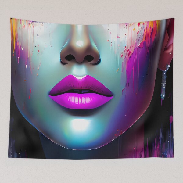 Item preview, Urban Woman Graffiti Oil Painting Splattered designed and sold by SableSyndciate.