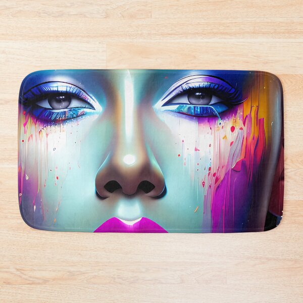 Item preview, Urban Woman Graffiti Oil Painting Splattered designed and sold by SableSyndciate.
