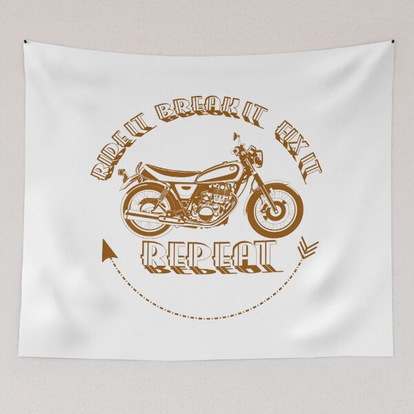 Item preview, Vintage motorcycle 2 - ride it, break it, fix it designed and sold by retroDraw.