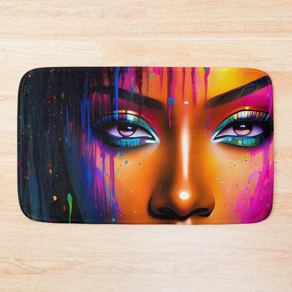 Item preview, Urban Woman Graffiti Oil Painting Splattered designed and sold by SableSyndciate.