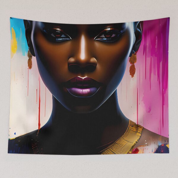 Item preview, Urban Woman Graffiti Oil Painting Splattered designed and sold by SableSyndciate.