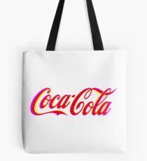 Fringed Coca Cola Sign Tote Bag