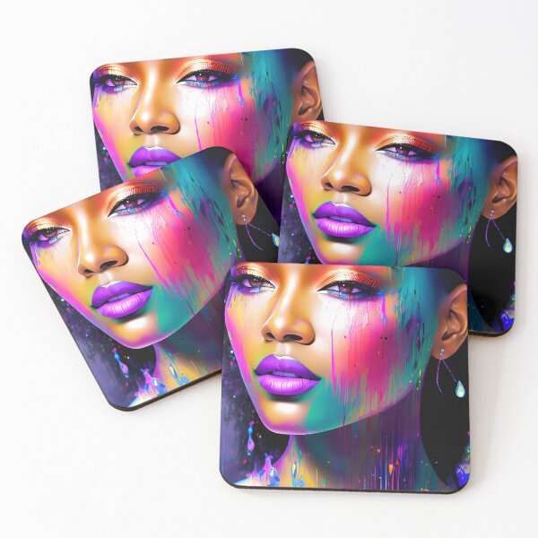 Item preview, Urban Woman Graffiti Oil Painting Splattered designed and sold by SableSyndciate.