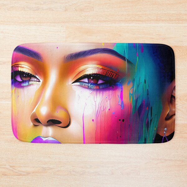 Item preview, Urban Woman Graffiti Oil Painting Splattered designed and sold by SableSyndciate.
