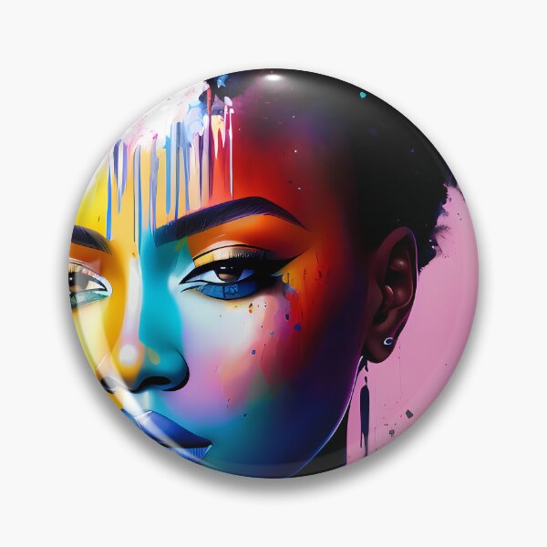 Item preview, Urban Woman Graffiti Oil Painting Splattered designed and sold by SableSyndciate.