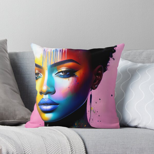 Item preview, Urban Woman Graffiti Oil Painting Splattered designed and sold by SableSyndciate.