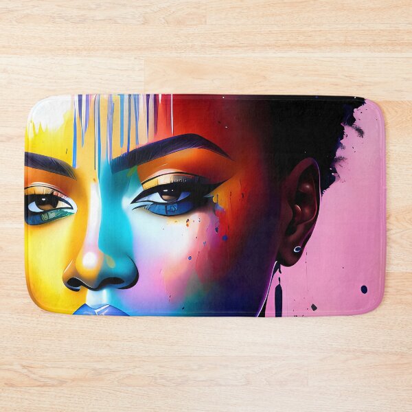 Item preview, Urban Woman Graffiti Oil Painting Splattered designed and sold by SableSyndciate.