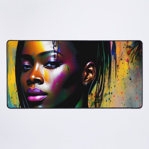 Item preview, Urban Woman Graffiti Oil Painting Splattered designed and sold by SableSyndciate.