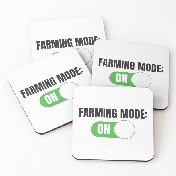 Item preview, Farming Mode: ON (For Light Background) designed and sold by thecatcouch.