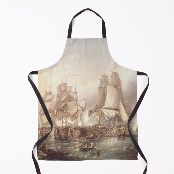 Item preview, Napoleonic Wars - Battle of Trafalgar - British Naval History - Art Print Design designed and sold by TheHappyK.