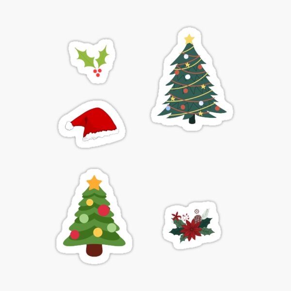Christmas Holiday Sticker Pack of 5 Sticker