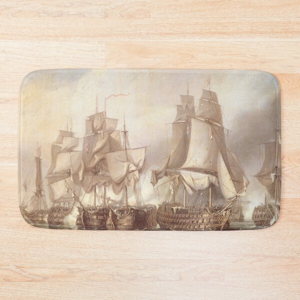 Item preview, Napoleonic Wars - Battle of Trafalgar - British Naval History - Art Print Design designed and sold by TheHappyK.